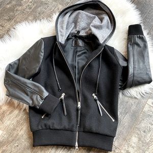 ROOTS Size 2 Bomber Jacket w/Hood